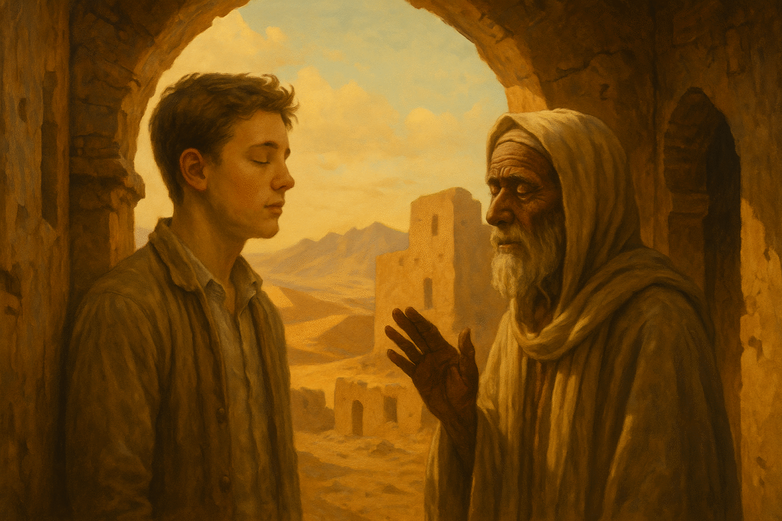 Bambino ride felice accanto a robot blu con testo “Monday, un amico per la pelle”.