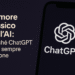 Schermo di smartphone con logo ChatGPT accanto a testo su amore tossico dell’AI.
